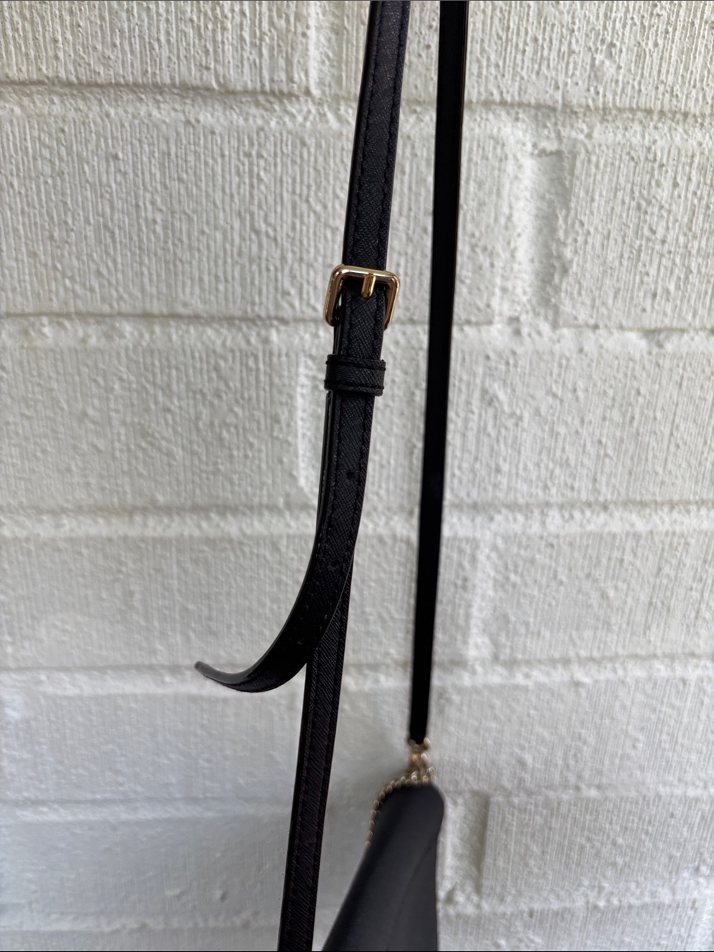 kate spade Leather Black Saffiano Chain Strap Crossbody - Picture 4 of 13